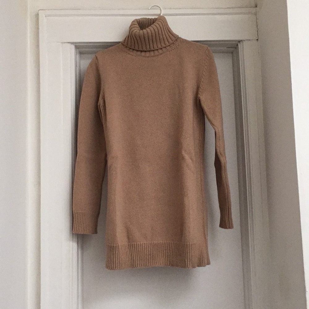 Zara Studio Camel Sweater Dress, X-Small/Small